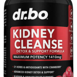 Suplemento Dr. Bo Kidney Cleanse Detox Cranberry 1410 Mg