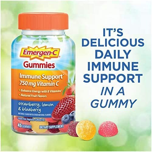 Vitamina C Emergen-c 750 Mg 45 Gomitas/mirtilo - Imagem 5