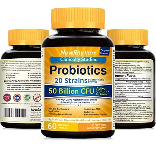 Newrhythm Probiotics 50 Bilhões De Ufc 20 Cepas, 60 Cápsula - Imagem 2