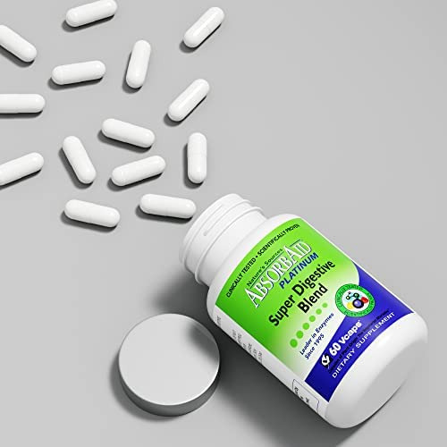 Absorbaid Platinum Enzyme Support 60 Vcaps, 12 Enzimas Mais - Imagem 2