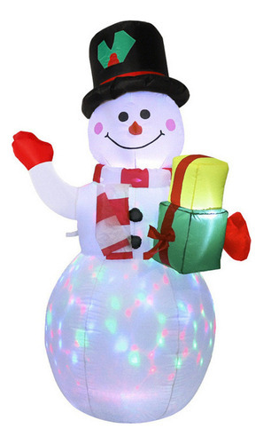 Lâmpada Led Inflável Com Desenho De Boneco De Neve, Modelo A