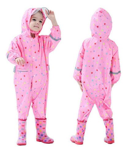 Capa De Chuva Infantil Capa Impermeável Poncho Fato De Chuva - Imagem 58