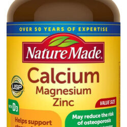Nature Made Cálcio Magnésio Zinco Com Vitamina D3, Suplement
