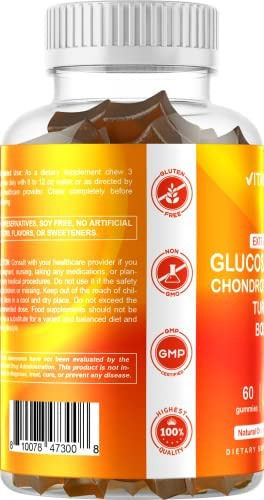 Gomas De Glucosamina E Condroitina De Força Extra Vitamatic - Imagem 3