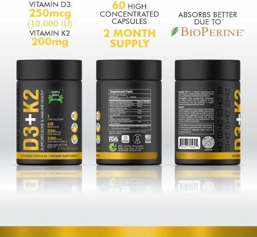 Green Royalty Vitamina Diu + K2 200mcg Soft-gels | 2 Em 1 D3 - Imagem 2