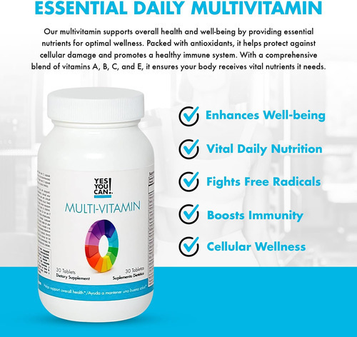 Sim, Você Pode! Multivitaminas Diárias Para Homens E Mulhere - Imagem 2