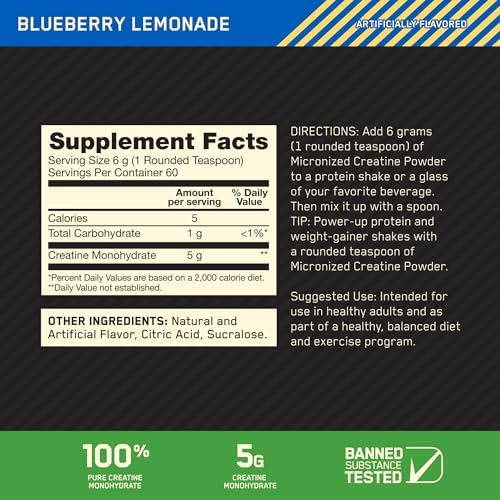 Pó De Monohidrato De Creatina Optimum Nutrition - Creatina D - Imagem 5