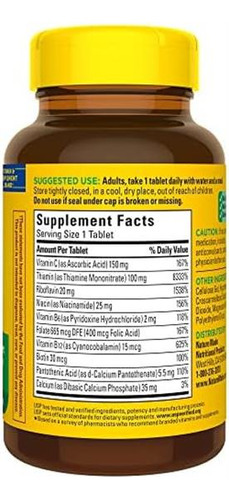Vitamina B-12 Marca Nature Made, 15 Mcg, 140 Comprimidos - Imagem 9