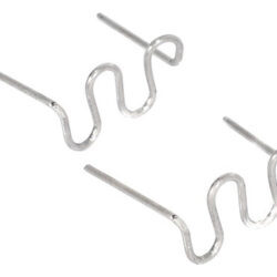 1000 Peças De Grampos S Wave De 0,6 Mm Para Pára-choques De