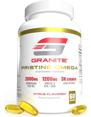 Granite® Pristine Omega (60 Cápsulas Gelatinosas, Sabor Cít