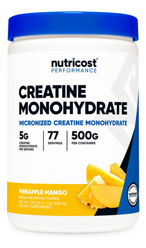 Suplemento De Creatina Nutricost Creatina Monohidratada 500g