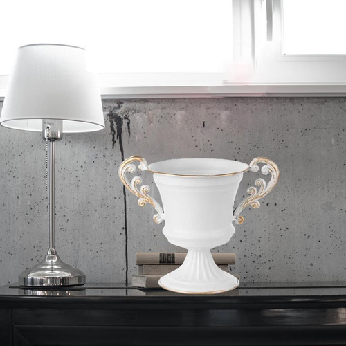 Vaso De Flores Retrô De Metal Em Forma De Taça De Vinho - Imagem 3