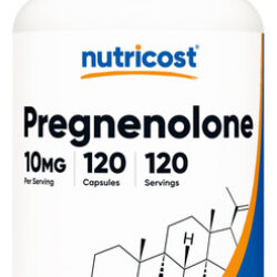 Suplemento Nutricost Pregnenolona 10 Mg 120 Cápsulas