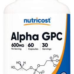 Suplemento Nutricost Alpha Gpc 600mg 60 Cápsulas Vegetariano