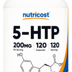 Suplemento Nutricost 5-htp 200mg 120 Cápsulas Vegetarianas
