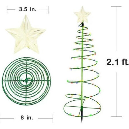 Pacote Com 3 Luzes Decorativas De Natal Para Jardim Ao Ar Li - Imagem 9