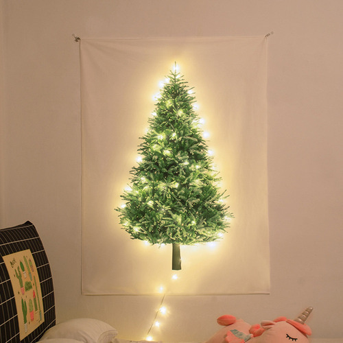 H Tapeçaria De Árvore De Natal 3d Portátil - Imagem 6