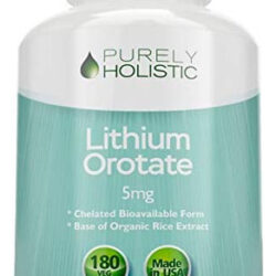 Orotato De Lítio 5mg, 180 Cápsulas Vegetarianas De Lítio, S