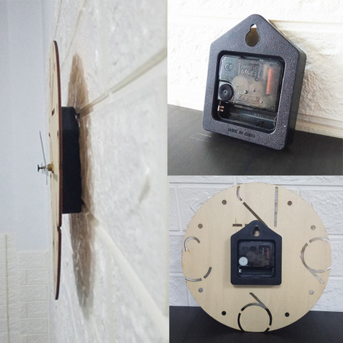 Relógio De Parede European Wood Watch Modern Design Home Dec - Imagem 8