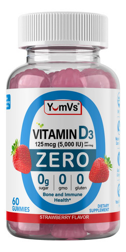 Yum-vs - Gomas De Vitamina D3 Com Zero Açúcar Para Adultos E - Imagem 7