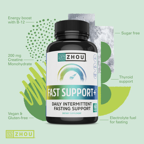 Suplemento Zhou Fast Support+jejum Intermitente 60 Cápsulas - Imagem 4