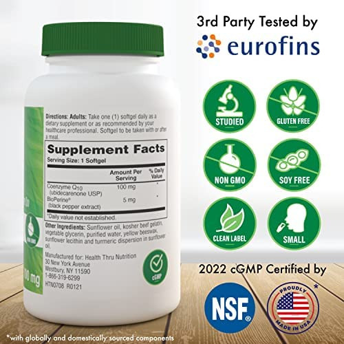 Saúde Através Da Nutrição Coq-mg Com Bioperine | Absorção C - Imagem 2
