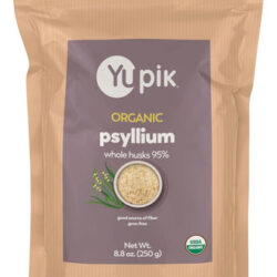 Yupik Organic Whole Husk Psyllium 95% Superfood, 8,8 Onças,