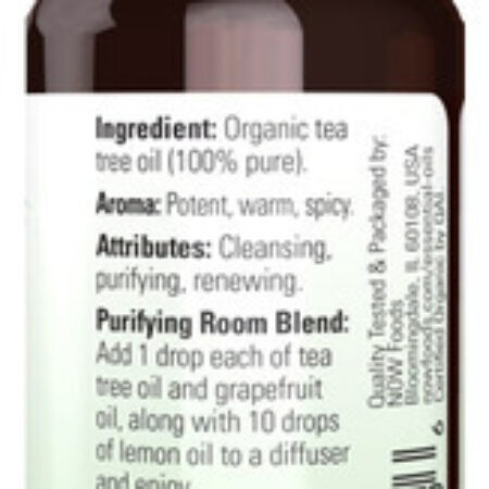 Óleo De Tea Tree Puro Now Foods 30 Ml Orgânico Importado - Imagem 2