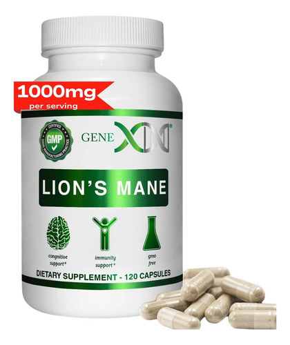Suplemento Genex Formulas Lions Mane Com 100% Extrato De Lio