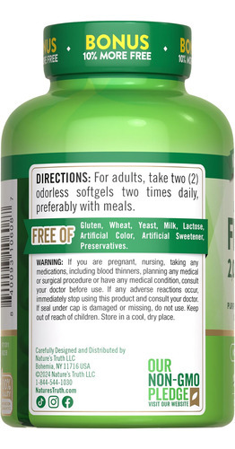 Suplemento De Óleo De Peixe Natures Truth | 2000mg | 110 Cáp - Imagem 7