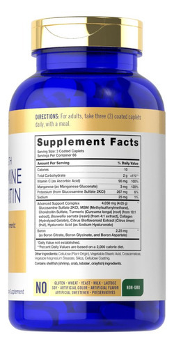 Suplemento Carlyle Glucosamina Condroitina Msm Turmeric 200c - Imagem 2