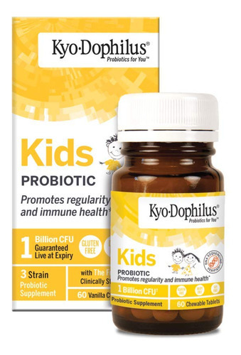 Suplemento Probiótico Kyolic Kyo-dophilus Kids 60 Comprimido