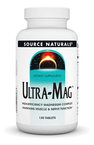 Complexo De Magnésio Ultra-mag Source Naturals - Mantém A F