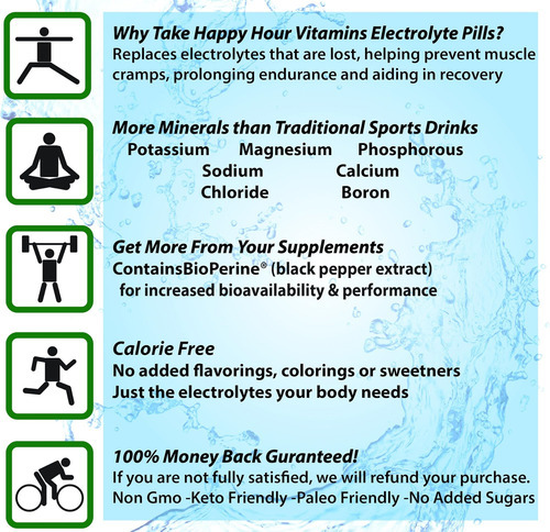 Pílula Eletrolítica De Vitaminas De Hora - 100 Comprimidos - - Imagem 6