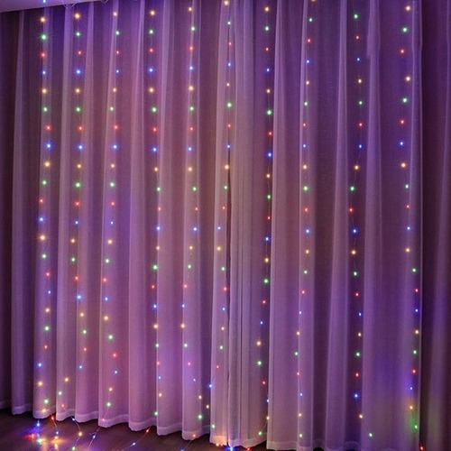 Cortina Led Decorativa Luz Branca De Controle Remoto 3x3m - Imagem 7