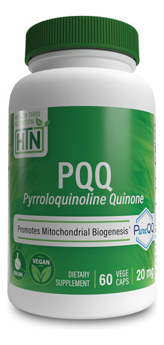Health Thru Nutrition Pqq 20mg Pirroloquinolina Quinona Como