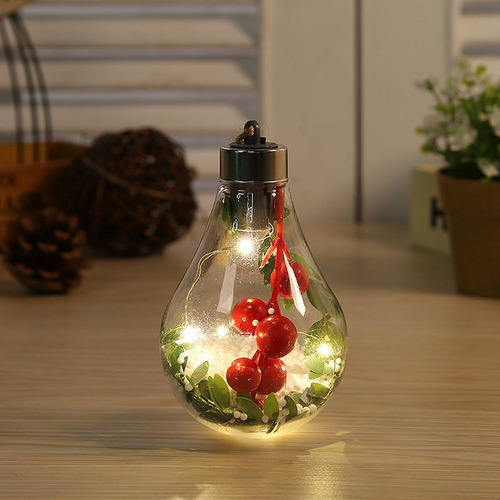 Led Bola De Natal Transparente, Decoração De Natal - Imagem 6