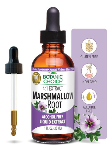 Extrato Líquido De Raiz De Marshmallow Botanic Choice - Sem