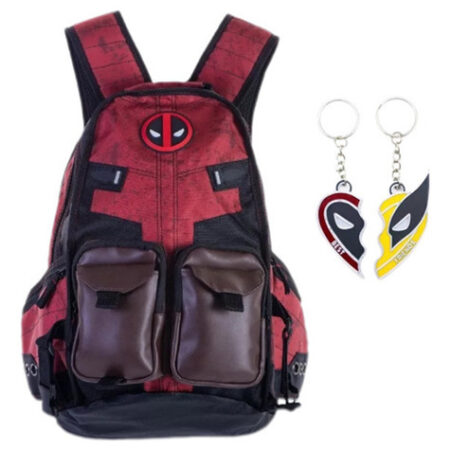 Novo. Mochila Escolar Deadpool, Bolsa De Viagem Portátil Par - Imagem 2