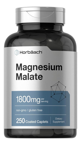 Horbäach Malato De Magnésio 1800mg | 250 Cápsulas Revestidas