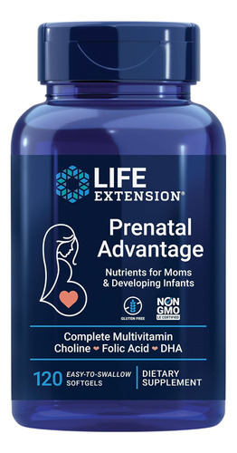 Suplemento Life Extension Prenatal Advantage Vitamina Pré-n