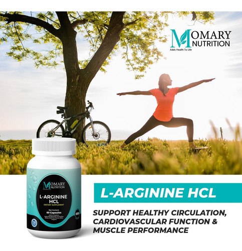 Nutrição Momary, L-arginina Hcl, Aakg (l-arginina Alfa-cetog - Imagem 6