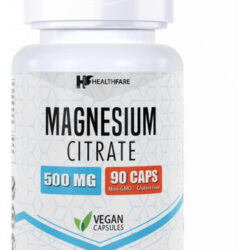 Cápsulas De Citrato De Magnésio Da Saúde | 500mg | 90 Cápsul