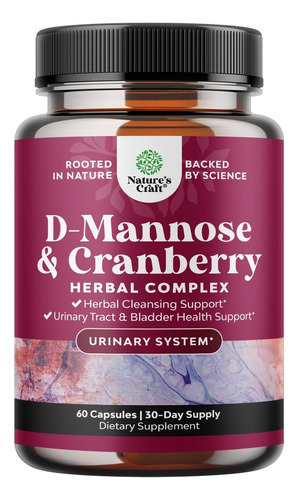 D Manose Com Cápsulas De Extrato De Cranberry - Cápsulas Pot
