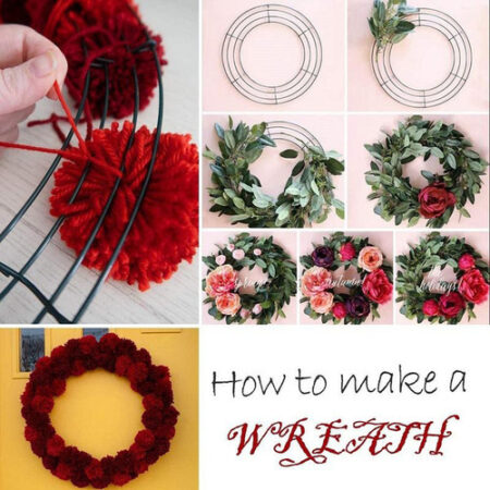 2x Fazendo Arranjo Floral Diy Feriado 30cm - Imagem 10