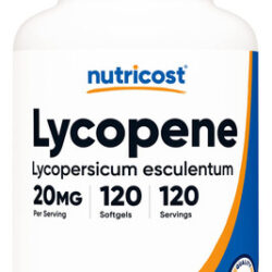 Suplemento Nutricost Lycopene 20mg 120 Cápsulas Gelatinosas