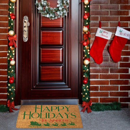 Tapete De Porta Para Decoração De Natal Gnome Floor Mat Hall - Imagem 40