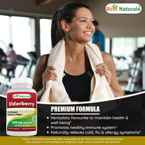 Best Naturals Sabugueiro Sambucus Nigra 5000 Mg Equivalente - Imagem 4