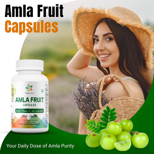 Cápsulas Orgânicas De Aura Amla 1500mg -150 Cápsulas Vegetai - Imagem 2