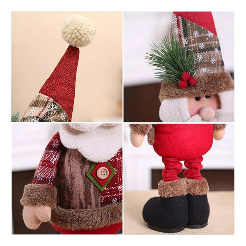 Boneca De Decoração De Natal, Rena, Boneco De Neve Em Pé - Imagem 6